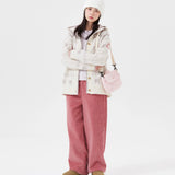 WOMEN'S CORDUROY SEMI-WIDE FIT PANTS