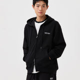 BACK PANEL LETTERING HOODIE ZIP-UP