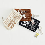 METAL KEYRING CORDUROY POUCH