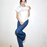 [GISELLE着用] WOMEN'S WIDE FIT LOW-ONS DENIM PANTS