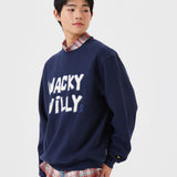 ONE-POINT BUCKLE EMBROIDERY SWEATSHIRT