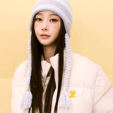 [GISELLE着用] STRIPE TASSEL BEANIE