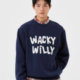 ONE-POINT BUCKLE EMBROIDERY SWEATSHIRT