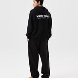 BACK PANEL LETTERING HOODIE ZIP-UP