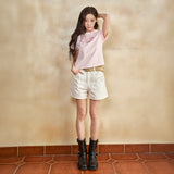 [GISELLE着用] WOMEN'S 3/4 LENGTH DENIM SHORTS