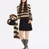 [GISELLE着用] WOMEN'S CABLE ORGANIZED OPEN COLLAR PULLOVER