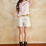 [GISELLE着用] WOMEN'S 3/4 LENGTH DENIM SHORTS