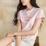[GISELLE着用] WOMEN'S 3/4 LENGTH DENIM SHORTS