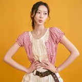 [予約販売/6月上旬入庫予定] [GISELLE着用] WOMEN'S SHIRRING PUFF BLOUSE
