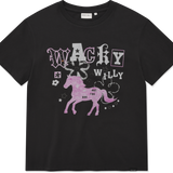[予約販売/7月上旬入庫予定] WOMEN'S BIG GRAPHIC HOTFIX SHORT SLEEVE T-SHIRT CHARCOAL