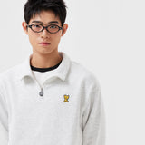 BASIC LOGO HALF-ZIP-UP SWEATSHIRT