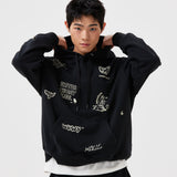 SPRAY GRAPHIC HOODIE SWEATSHIRT