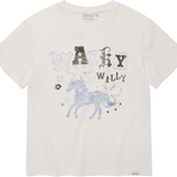 [予約販売/7月上旬入庫予定] WOMEN'S BIG GRAPHIC HOTFIX SHORT SLEEVE T-SHIRT WHITE