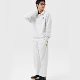 BASIC LOGO HALF-ZIP-UP SWEATSHIRT