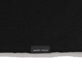 [予約販売/7月上旬入庫予定] WOMEN'S GRAPHIC BUTTON OFF-SHOULDER SHORT SLEEVE T-SHIRT BLACK