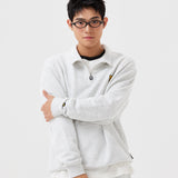 BASIC LOGO HALF-ZIP-UP SWEATSHIRT