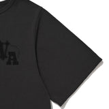 [予約販売/7月上旬入庫予定] WOMEN'S GRAPHIC BUTTON OFF-SHOULDER SHORT SLEEVE T-SHIRT CHARCOAL