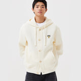 HOODIE BUTTON CARDIGAN