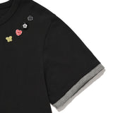 [予約販売/7月上旬入庫予定] WOMEN'S LAYERED BUTTON SHORT SLEEVE T-SHIRT CHARCOAL