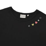 [予約販売/7月上旬入庫予定] WOMEN'S LAYERED BUTTON SHORT SLEEVE T-SHIRT CHARCOAL