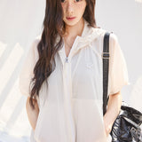 [GISELLE着用] WOMEN'S NYLON SHORT SLEEVE WINDBREAKER