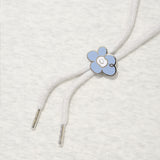 WOMEN'S TYPO LOGO CROP HOODIE ZIP-UP