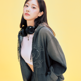 [GISELLE着用] WOMEN'S BIG LILY DENIM WASH OVERFIT HOODED ZIP-UP