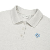 [GISELLE着用] WOMEN'S COLLAR HALF BUTTON-UP MAN-TO-MAN