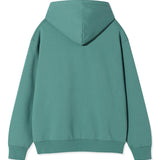 FLEECE FRONT TYPO GRAPHIC HOODIE SWEATSHIRT