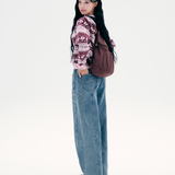 [予約販売/9月中旬入庫予定] [WONI着用] CURVED FIT DENIM PANTS - BLUE