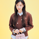 [GISELLE着用] WOMEN'S LILY DOT V-NECK PULLOVER BROWN