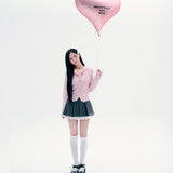 [予約販売/9月中旬入庫予定] [WONI着用] FRILL DETAIL CARDIGAN - LIGHT PINK