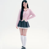 [予約販売/9月中旬入庫予定] [WONI着用] FRILL DETAIL CARDIGAN - LIGHT PINK