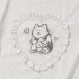 [GISELLE着用][LO.FL] Heart Ruffle Short Sleeve T-shirt