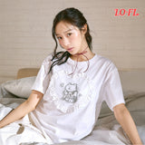 [GISELLE着用][LO.FL] Heart Ruffle Short Sleeve T-shirt