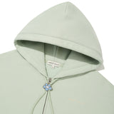 WOMEN'S TYPO LOGO CROP HOODIE ZIP-UP