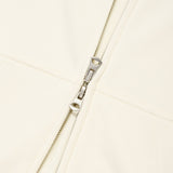 WOMEN'S TYPO LOGO CROP HOODIE ZIP-UP