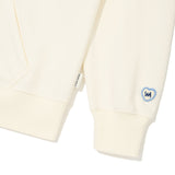 WOMEN'S TYPO LOGO CROP HOODIE ZIP-UP