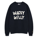 ONE-POINT BUCKLE EMBROIDERY SWEATSHIRT