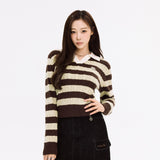 [GISELLE着用] WOMEN'S CABLE ORGANIZED OPEN COLLAR PULLOVER