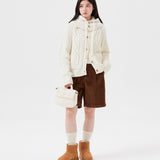 WOMEN'S CABLE KNIT BUSTIER