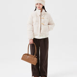 [GISELLE着用] WOMEN'S FLEECE TOGGLE SHORT LENGTH DOWN JUMPER