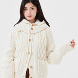 WOMEN'S CABLE KNIT BUSTIER