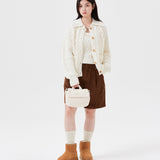 WOMEN'S CABLE KNIT BUSTIER