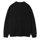 BASIC LOGO ROUND NECK CARDIGAN