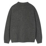 BASIC LOGO ROUND NECK CARDIGAN