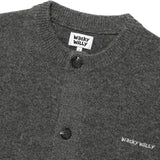 BASIC LOGO ROUND NECK CARDIGAN