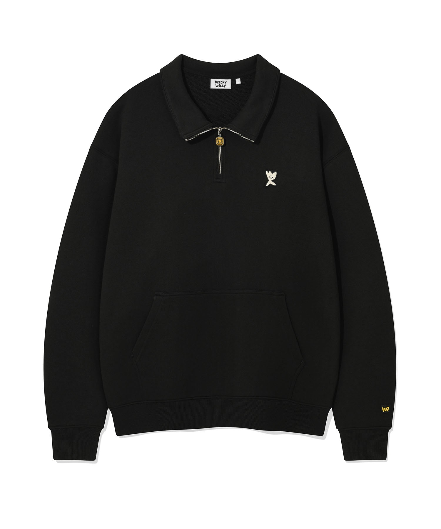 BASIC LOGO HALF-ZIP-UP SWEATSHIRT
