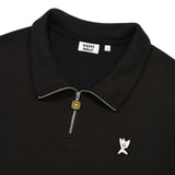 BASIC LOGO HALF-ZIP-UP SWEATSHIRT