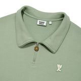 BASIC LOGO HALF-ZIP-UP SWEATSHIRT